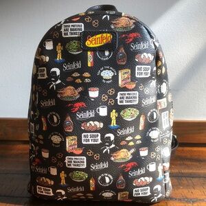 Seinfeld Themed Black Backpack